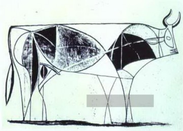 Der Bull Staat VIII 1946 kubistisch Ölgemälde
